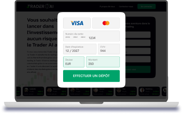 Formulaire paiement carte bancaire Trader AI